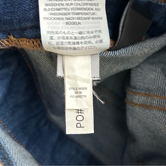 Madewell Denim Jean Overalls in Kemp Wash Bibs Jeans Raw Frayed Hem Size Small S - Picture 16 of 16